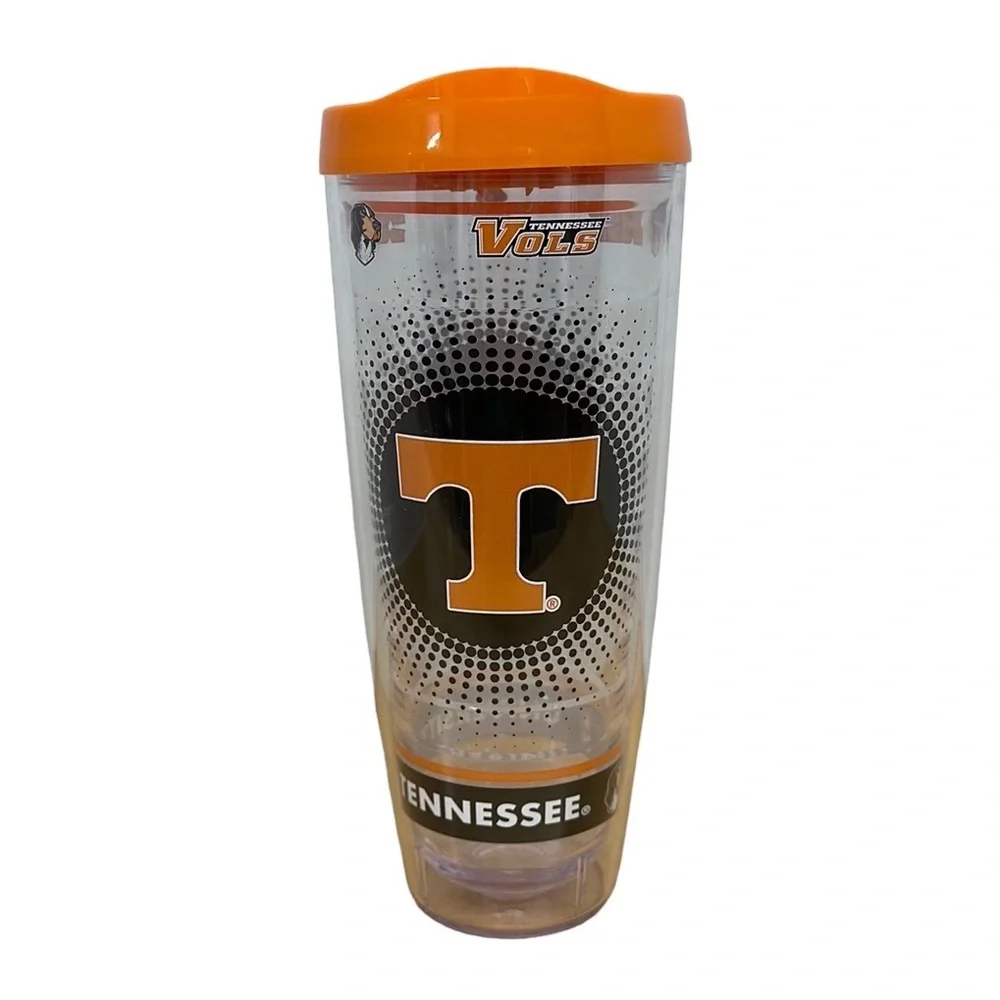 University of Tennessee UT 26 oz Wincraft Graphic Tumbler Cup with Orange Lid